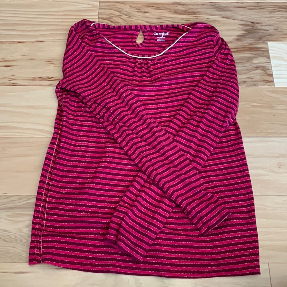 Striped Pink & Red T-shirt for Kids